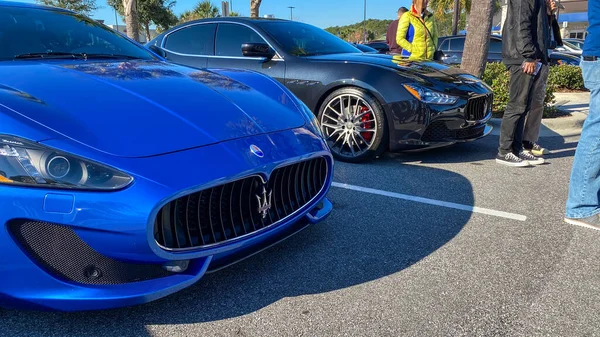 Orlando États Unis Mars 2020 Jaguar Maserati Voitures Dans Libre — Photo