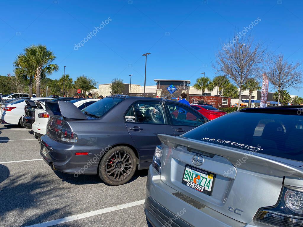 Orlando, FL USA  - March 1, 2020: A Scion automobile at a free to the public Cars and Coffee car show.