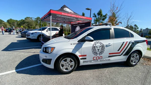 Orlando Usa 1Er Mars 2020 Une Voiture Cod Protection Services — Photo