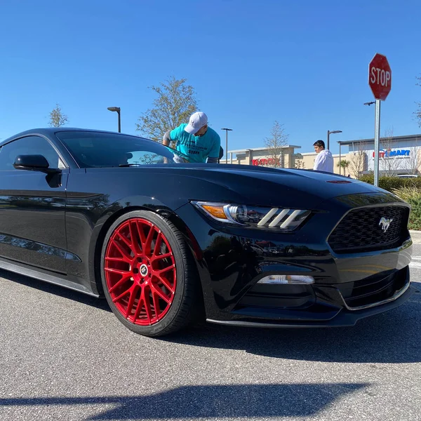 Orlando États Unis 1Er Mars 2020 Une Ford Mstang Inscrit — Photo