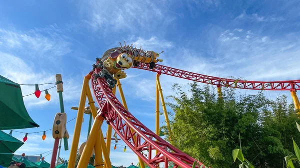 Orlando Usa December 2020 Slinky Dog Dash Roller Coaster Ride — Stock Photo, Image