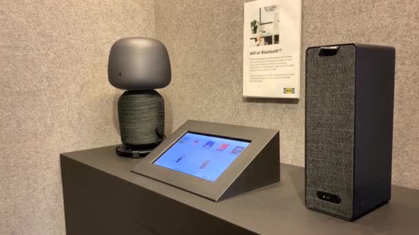 Orlando Usa Altoparlanti Sonos Mostra Presso Ikea Sonos Azienda Americana — Video Stock