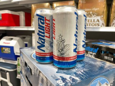 Orlando, FL USA - 26 Ocak 2021: Natty Light olarak da bilinir..