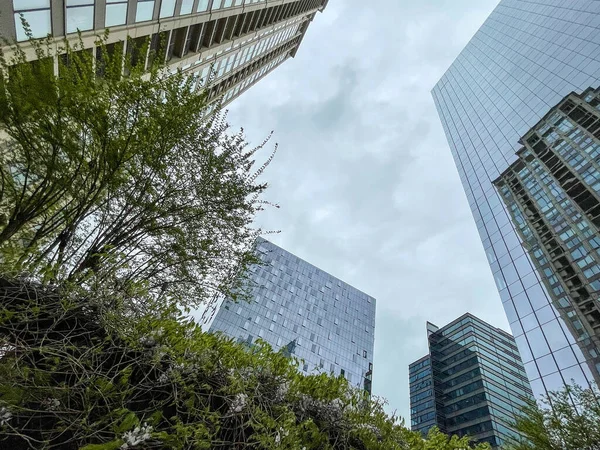 Atlanta Usa Mars 2021 Bostäder Och Företagsbyggnader Stadsdelen Buckhead Atlanta — Stockfoto