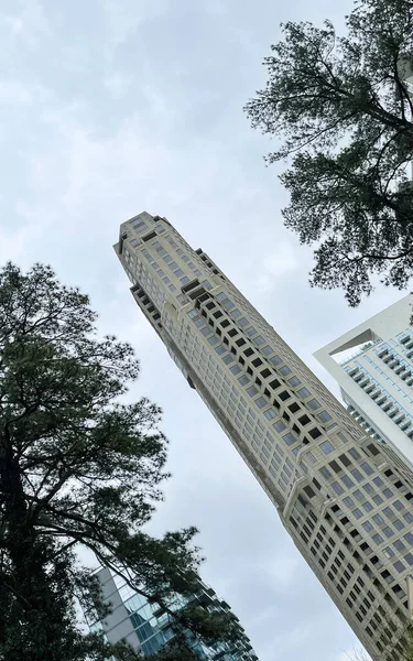 Atlanta Usa Mars 2021 Bostäder Och Företagsbyggnader Stadsdelen Buckhead Atlanta — Stockfoto