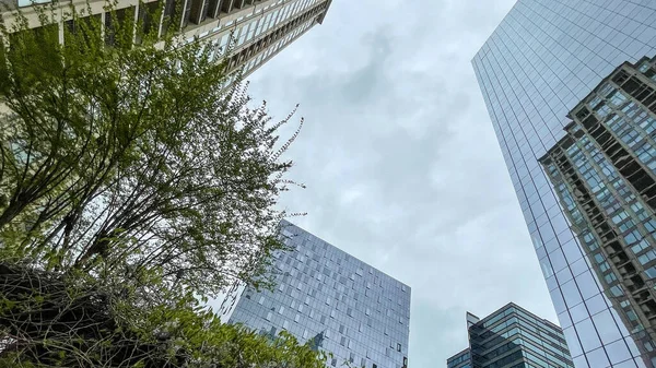 Atlanta Usa Mars 2021 Bostäder Och Företagsbyggnader Stadsdelen Buckhead Atlanta — Stockfoto