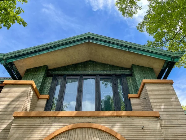 2021年5月14日 美国伊利诺斯州斯普林菲尔德市的弗兰克 劳埃德 Frank Lloyd Wright 设计的达娜 托马斯之家 — 图库照片