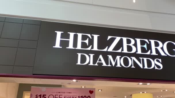 Orlando Usa February 2020 Panning Left Exterior Helzberg Diamonds Store — Stock Video