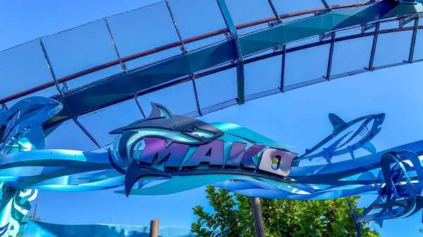 Orlando Usa December 2019 Entrance Mako Roller Coaster Seaworld Orlando — Stock Photo, Image