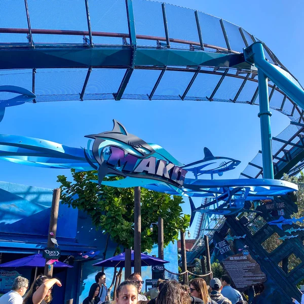 Orlando Usa December 2019 Entrance Mako Roller Coaster Seaworld Orlando — Stock Photo, Image