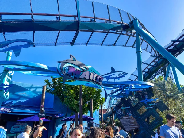 Orlando Usa December 2019 Entrance Mako Roller Coaster Seaworld Orlando — Stock Photo, Image