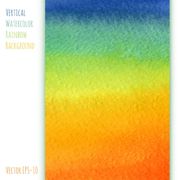 Vektör dikey sulu boya gökkuşağı degrade arka plan mavi, yeşil, sarı, turuncu renklerde