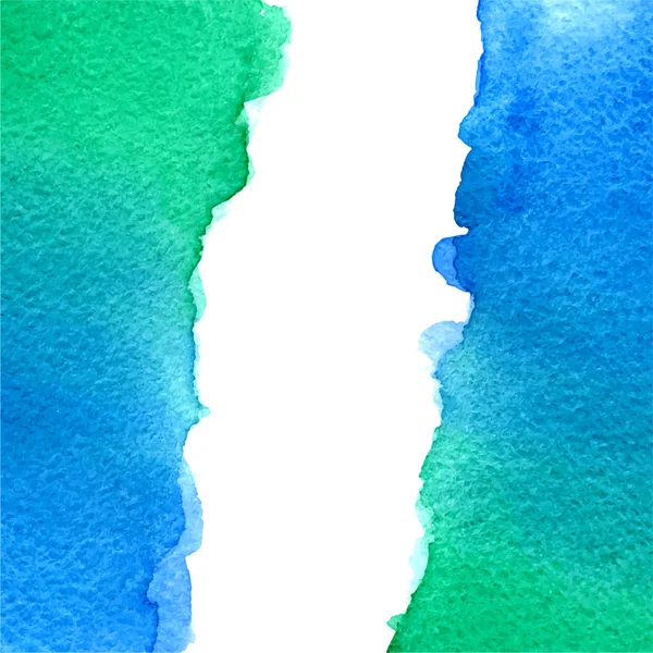 Dikey kopya alanı ile suluboya yeşil ve mavi arka plan