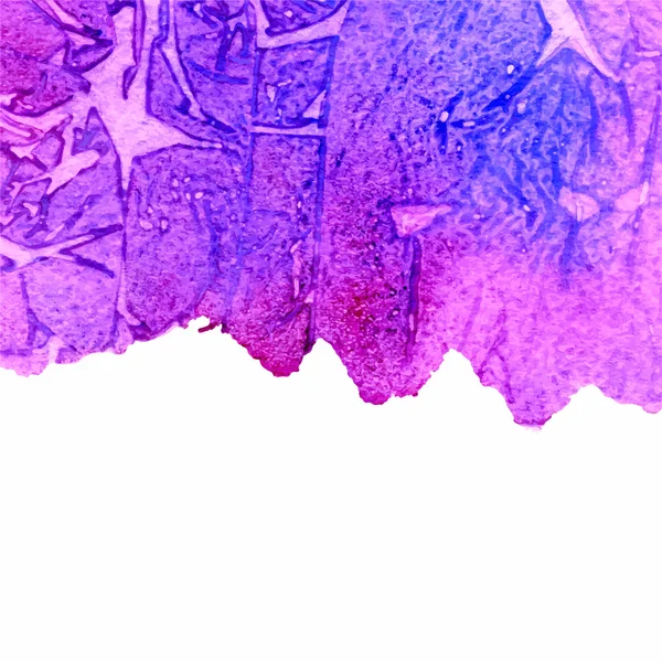 Aquarell blauer und violett strukturierter Grunge-Hintergrund mit Kopierraum — Stockvektor