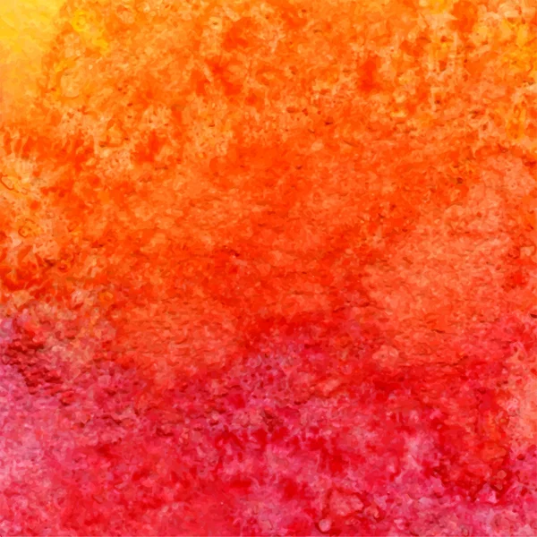 Aquarelle vectorielle rouge et orange dégradé fond grunge — Image vectorielle
