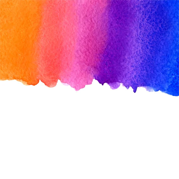 벡터 수채화 블루, 바이올렛, 핑크와 오렌지 그라데이션 배경 복사 공간 — 스톡 벡터