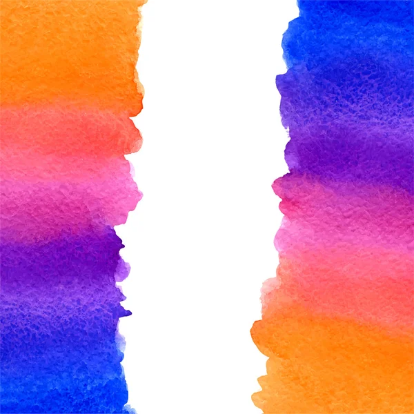 Vektör suluboya mavi, mor, pembe ve turuncu degrade arka plan ile dikey kopya alanı