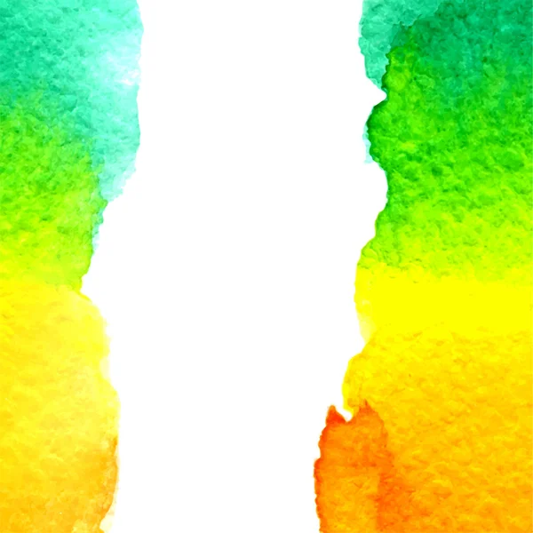 Vektör suluboya sarı, turuncu ve yeşil degrade arka plan