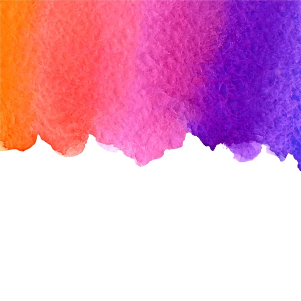 Watercolor blue, violet, pink and orange gradient background with white copy space — Stock Vector