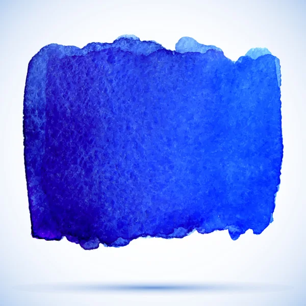 水彩 grunge 群青涂料染色与阴影 — 图库矢量图片