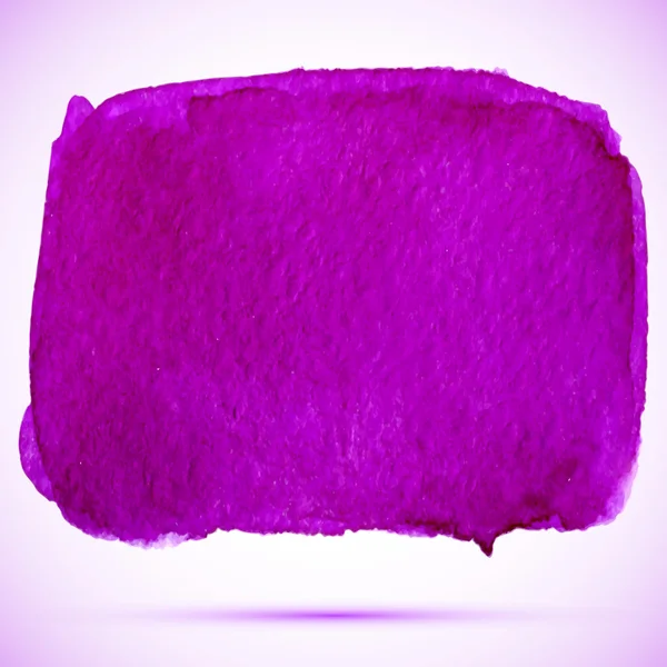 Aquarelle fond violet peinture tache avec ombre — Image vectorielle