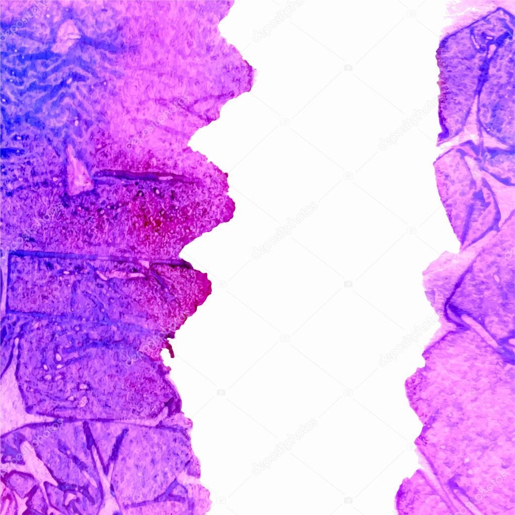 Vector watercolor blue and violet grunge background with copy space