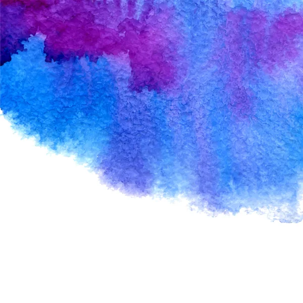 Vektor Aquarell Illustration blauer und lila Hintergrund — Stockvektor