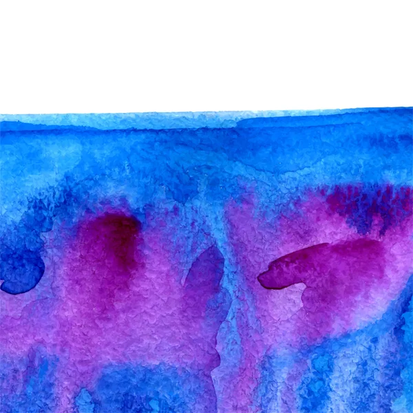 Vetor aquarela azul e roxo fundo com espaço de cópia — Vetor de Stock