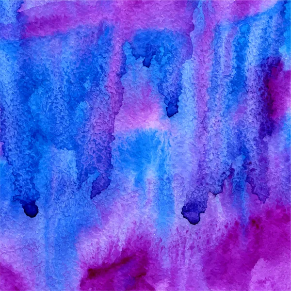 液体の水彩の青と紫の背景をベクトルします。 — ストックベクタ
