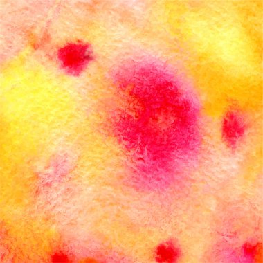 pembe, sarı ve turuncu vektör suluboya illüstrasyon soyut 