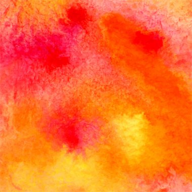 vector watercolor illustration pink and orange paint stain
