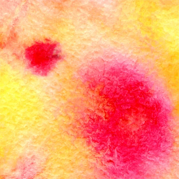 Vetor aquarela ilustração rosa e amarelo pintura abstrata st — Vetor de Stock