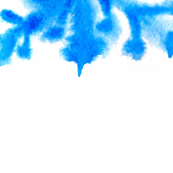 Vektor Aquarell Illustration blau abstrakt Schneeflocke Hintergrund — Stockvektor