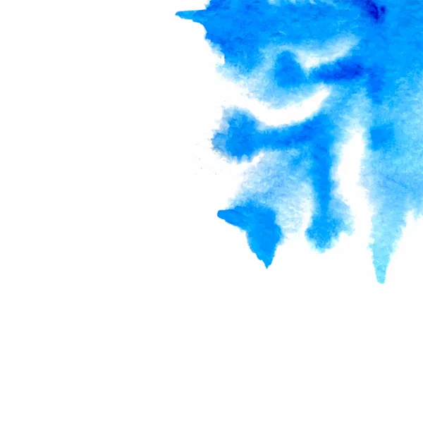 Vettore acquerello illustrazione blu astratto fiocco di neve backgroun — Vettoriale Stock