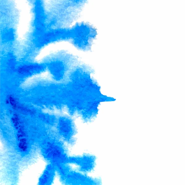 Vektor Aquarell Illustration blau abstrakt Schneeflocke Hintergrund — Stockvektor