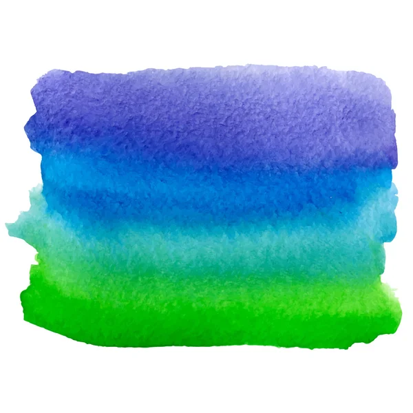 vektör suluboya mavi, yeşil ve mor afiş üzerinde beyaz izole