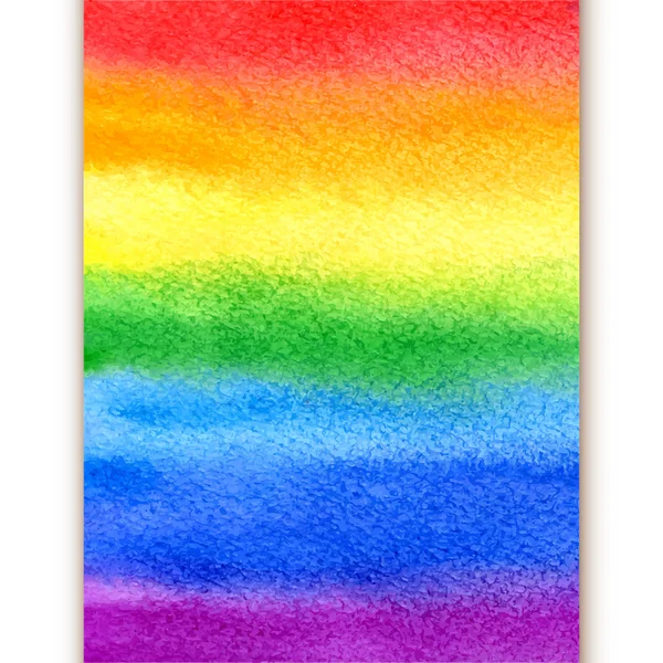 Vector aquarel abstracte kleurrijke regenboog penseelstreken met s — Stockvector