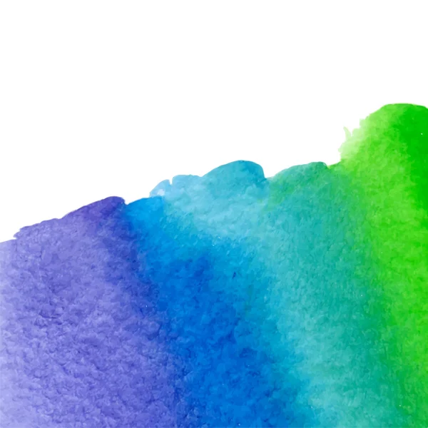 Vektor akvarell kék, zöld és lila háttér a top cop — Stock Vector