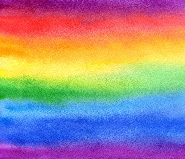 Aquarell bunte Regenbogen Hintergrund — Stockfoto