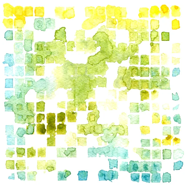 suluboya arka plan. yeşil, sarı ve mavi kareler