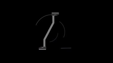 Koşan bacaklar, komik unsur. Çizgi film efekti canlandırması.