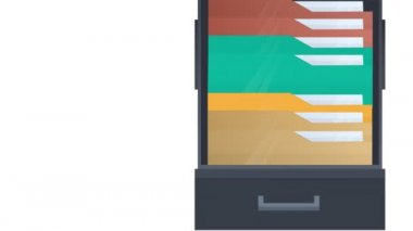 Dosyalar ile arşivle, canlandırılmış çizgi film