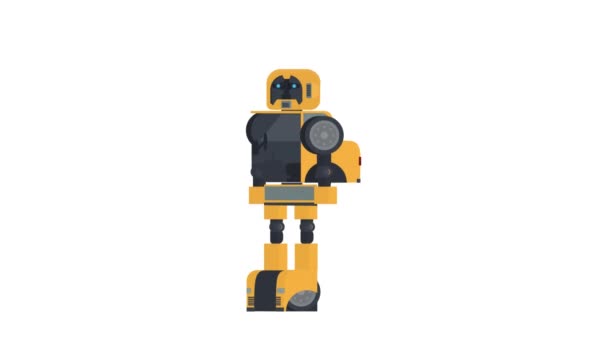 ロボットトランス ロボット化 アニメ化 — ストック動画