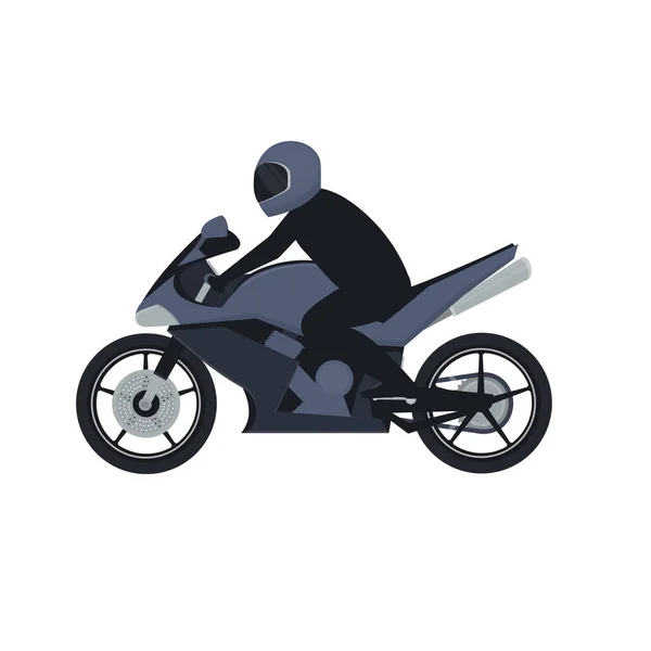 Motocyklista Jaki Sport Lubisz Najbardziej Motorcycle Vector Illustration — Wektor stockowy