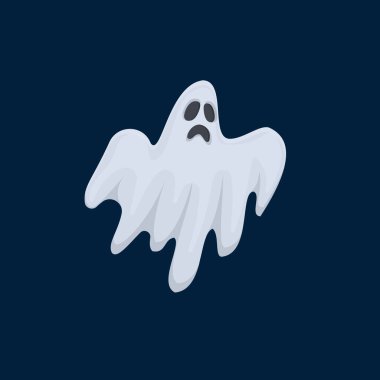 Hayalet. Ruh, çizgi film karakteri, vektör illüstrasyonu