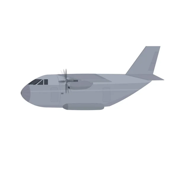 Transport Plane Cargo Plane Vector Illustration — Stock Vector