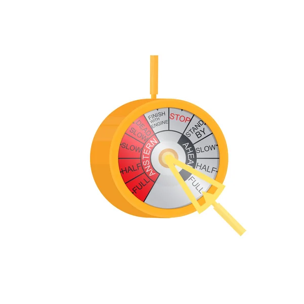 エンジン テレグラフ 船の電信ベクトル図 — ストックベクタ