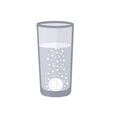 İlaçlar. Tablet çözülebilir, vektör illüstrasyonu