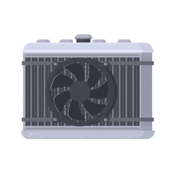 Автомобильный Радиатор Система Охлаждения Двигателя Векторная Иллюстрация — стоковый вектор