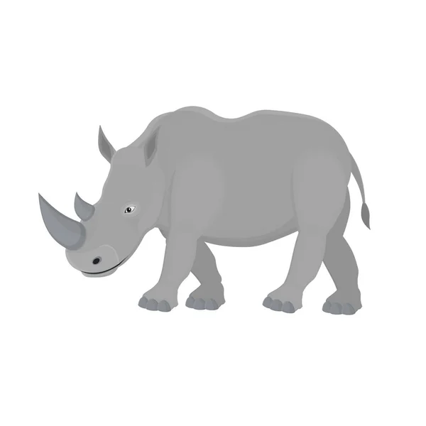Rinoceronte Rinoceronte Animal Ilustración Vectorial — Vector de stock
